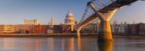 London, St. Paul's Cathedral and Millennium Bridge von Alan Copson