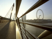 London, London Eye and Hungerford Bridge by Alan Copson