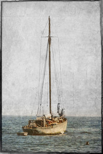 Sailboat anchored, Boats of Newport Beach, California von Eye in Hand Gallery