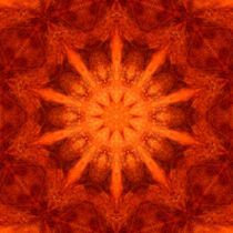 Mandala orange von Marita Zacharias