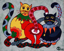 Karnevallskatzen by Birgit Oehmig