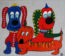 Karnevallshunde von Birgit Oehmig