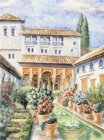 Garten in der Alhambra (Garden in the Alhambra) von Ronald Kötteritzsch