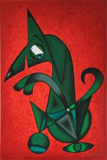 Braver Hund 1 von  2006  in  60 x 90 cm von Harry Stabno