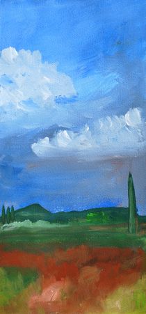 Landschaft in Oberitalien by Karin Stein