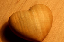 Warmherzig - Herz aus Naturholz von lizcollet