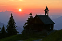 Sonnenuntergang in den Alpen