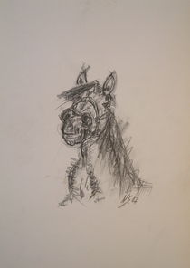 Skizze Pferd von Nils Schillgalies