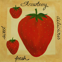 Erdbeere - Acrylmalerei von farbart