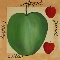 Apfel - Acrylmalerei von farbart