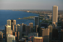 Sunset View from Hancock Tower, Chicago, Illinois von geoland