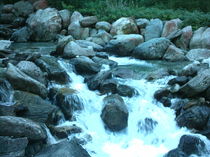 Flusstal in der Abenddämmerung von mondschwester