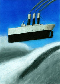 Ship over a cloud von stefano tartarotti