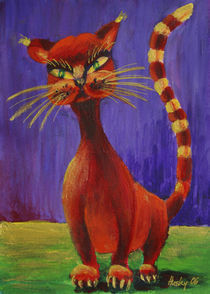 Rote Katze by Cathleen Ahrens