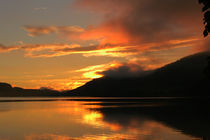 Fuschlsee bei Sonnenuntergang von Erika Buresch