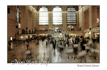 New York City Grand Central Station mit Schriftzug von Doris Krüger