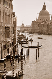 Blick auf den Canal Grande in Venedig (Sepia) von Doris Krüger