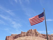 USA Flagge im Capitol Reef Nationalpark von Kerstin Stolzenhain