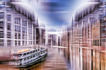 Hamburg - Speicherstadt  by Städtecollagen Lehmann