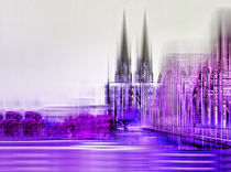 Köln Skyline  by Städtecollagen Lehmann