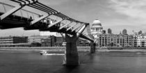 MILLENNIUM BRIDGE - sw by Städtecollagen Lehmann