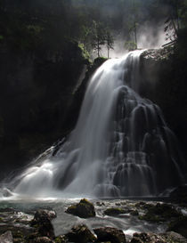 Wasserfall in den Alpen von Wolfgang Dufner