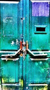 Closed green door! by tcl