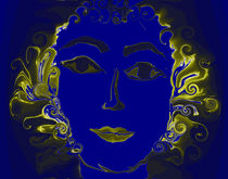 Die blaue Frau by inti