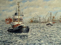 'Im Hafen' by Wilhelm Brück