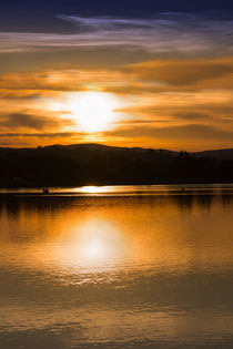 Boote im Sonnenuntergang (Limited edition 100) von leonardofranko