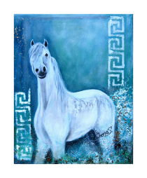 Blaues Pferd by Irena Scholz