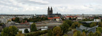 Blick auf Elbe und Dom in Magdeburg im Herbst - Pa von magdeburgerin
