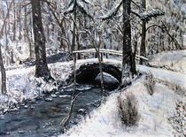 Winter am Bach von Elisabeth Maier