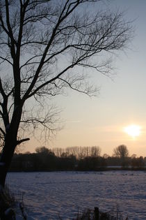 Abendschnee von Mara Bruhn