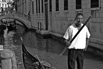 Venice Gondolier  by Ian C Whitworth