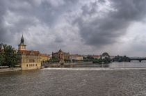 The River Vltava, Prague von Len Bage