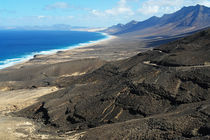 Fuerteventura, Westküste Jandía mit der Playa de Cofete by Frank Rother