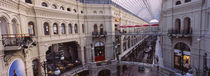 High angle view of a shopping center, GUM, Kremlin, Moscow, Russia von Panoramic Images