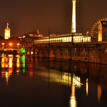 Nachts an der Spree - Berlin by captainsilva