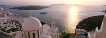 High angle view of buildings in a city, Santorini, Cyclades Islands, Greece by Panoramic Images