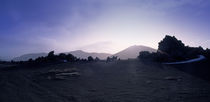 Silhouette of mountains, Central Highlands, Iceland von Panoramic Images