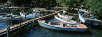 High angle view of boats moored at a pier, Cuba CAPTION BEING CHECKED by Panoramic Images