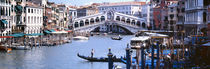 Bridge across a river, Rialto Bridge, Grand Canal, Venice, Italy von Panoramic Images