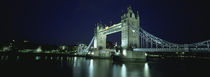 Bridge across a river, Tower Bridge, Thames River, London, England von Panoramic Images