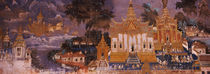 Ramayana murals in a palace, Royal Palace, Phnom Penh, Cambodia by Panoramic Images