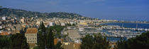 Aerial View Of Boats Docked At A Harbor, Nice, France von Panoramic Images