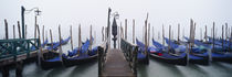 Gondolas moored in a canal, Grand Canal, Venice, Italy by Panoramic Images