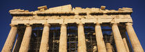 Low angle view of the ruins of a temple, Parthenon, Athens, Greece by Panoramic Images