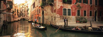 Tourists in a gondola, Venice, Italy von Panoramic Images