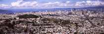 Cityscape viewed from the Twin Peaks, San Francisco, California, USA by Panoramic Images